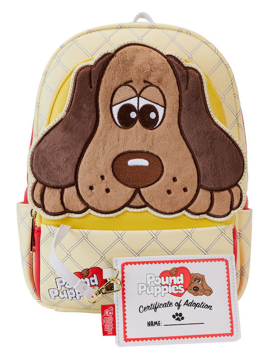 Pound Puppies 40th Anniversary Plush Loungefly Mini Backpack Beige