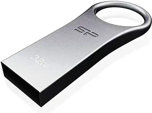 Silicon Power Firma F80 32GB USB 2.0 Stick Ασημί