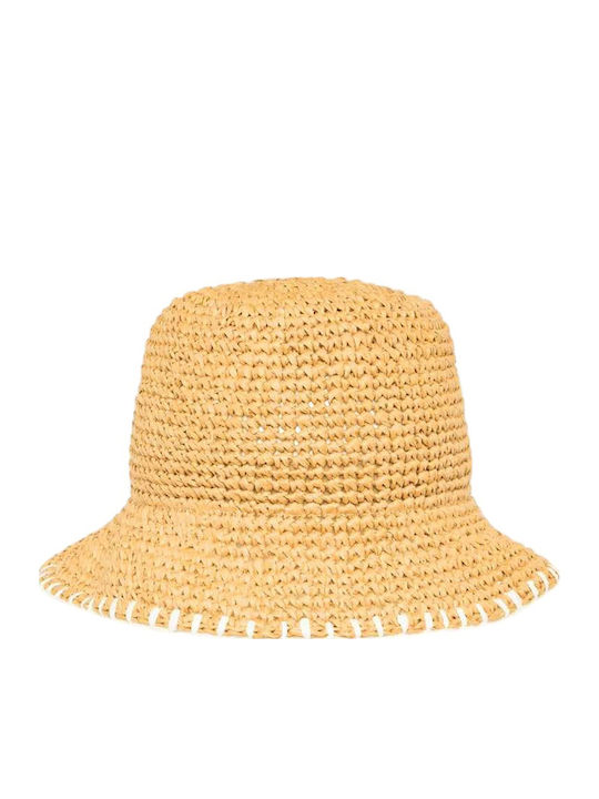 Roxy Wicker Women's Bucket Hat Spotless Sunnies Beige