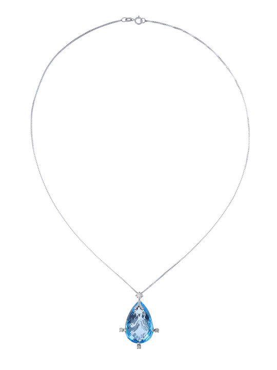 Necklace for Photography from White gold 18k