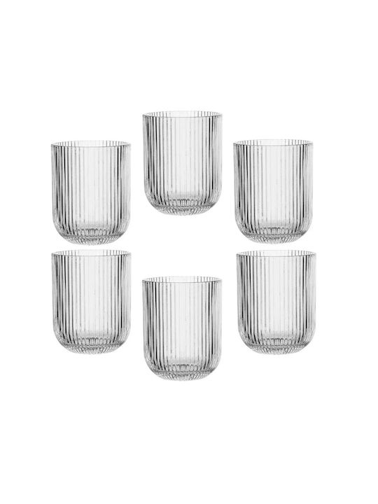 Set de pahare pentru apa / Cocteiluri din Sticlă în Culoarea Bej 250ml 6buc