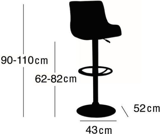 Σκαμπό Μπαρ Bar40 Μαύρο 2τμχ 43x52x113εκ. Σκαμπό Μπαρ Bar40 Μαύρο 2τμχ 43x52x113εκ.