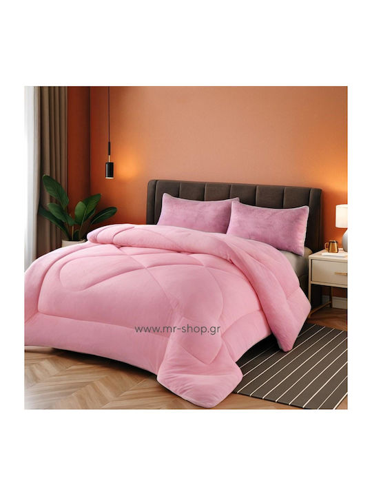 Marwa Κουβερτοπάπλωμα Υπέρδιπλο 220x240εκ. Pink 330 GSM