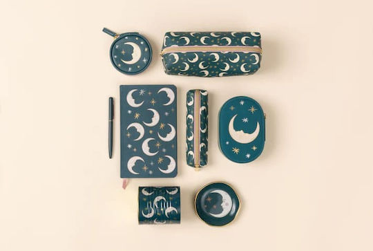 Desighworks Celestial Κουτί Αποθήκευσης Μολυβοθήκη Teal Moon