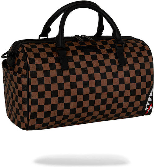 Sprayground Check Sack Voyage Brown Fabric L31xW15xH24cm