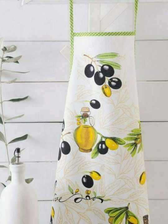Rythmos Olives Αδιάβροχη Ποδιά Κουζίνας Καφέ 108-108-1161