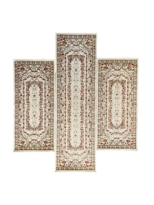 Bekas Carpets Modern Bedroom Rugs Set Beige 38031-636260 3pcs