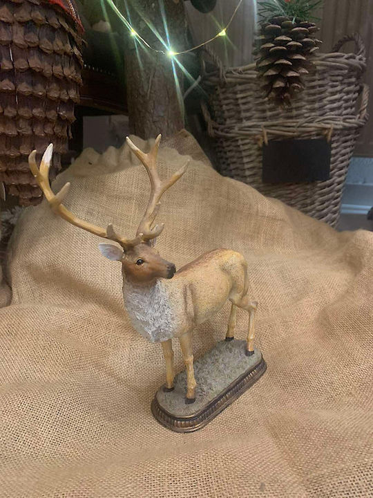 Figurină de Crăciun Ceramică Verticală Decorativă Ren 20 0x6 50x Înălțime 25,5 cm