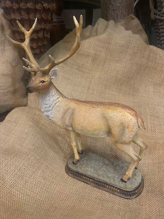 Figurină de Crăciun Ceramică Verticală Decorativă Ren 20 0x6 50x Înălțime 25,5 cm
