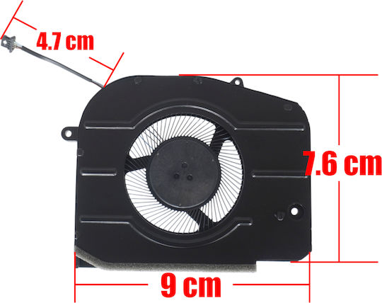 Laptop Fan GPU Cooling Fan Dell Inspiron 16 Plus 7620 Vostro 7620 RTX 3050 Series 023.100QN.0011 BN9508S5H-002P 0N49HW ON49HW DFS5K323161A1E 0Y2TW6 4pin Code 81532