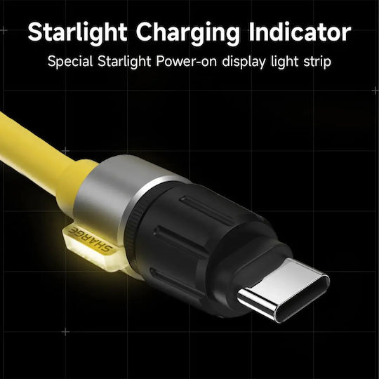 Sharge Phantom USB 2.0 Kabel USB-C männlich - USB-C 240W Gelb (SJX-SJ-CC-1.2-HY-HUA)