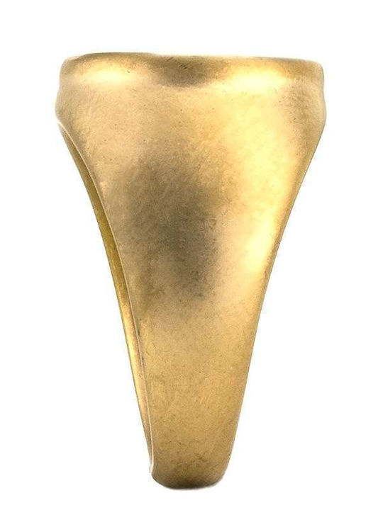 Goldsmith Ring made of Steel Gold Plated