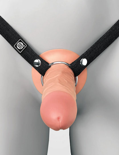 Fantasy X-tensions Elite 5 Zoll Silikon Hohl Strap-Ons Doppelter Dildotyp