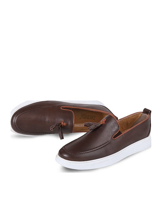 Leder Herren Mokassins in Braun Farbe