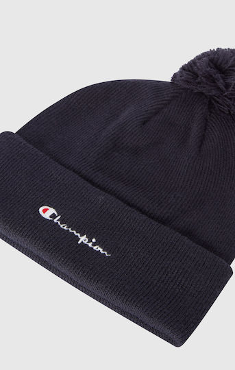Beanie Ανδρικός Σκούφος Πλεκτός σε Navy Μπλε χρώμα
