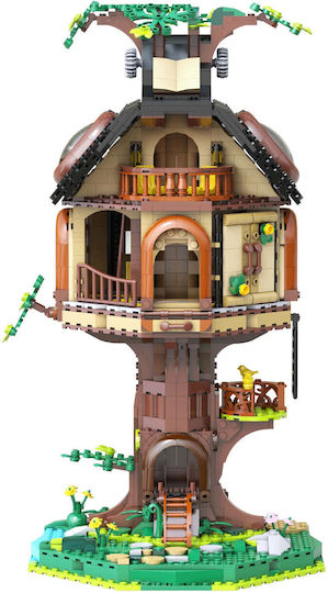 CaDA Bricks Cuburi De Construit Tree House Library Pentru 14+ Ani 1808 Bucăți