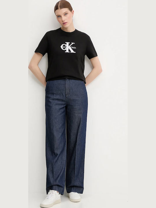 Γυναικείο Crop T-shirt Μαύρο