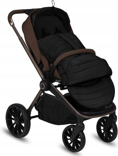 Lionelo Oli Universal Kinderwagen Fußsäcke Wasserdichte Schwarze 101x45cm
