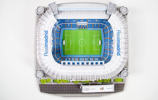 Terenul Real Madrid Puzzle 3D