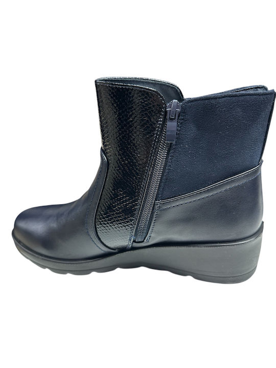 Stiefeletten Damen Marineblau