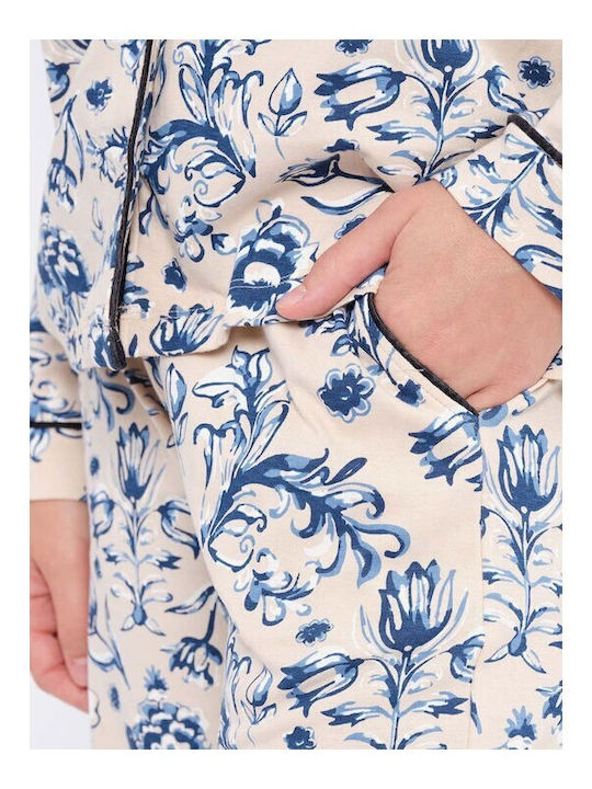 Muydemi Set Pijamale pentru Femei Alb