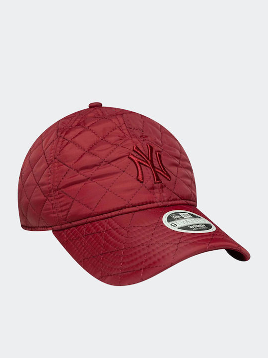 New Era New York Yankees Pentru Femei Mlb Padded Dark Red 9twenty Adjustable Jockey Căciulă Burgundy