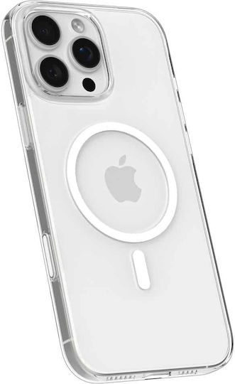 Spigen Thin Fit T MagSafe Back Cover Plastic / Silicone 1.55mm Clear/White (iPhone 16 Pro Max)