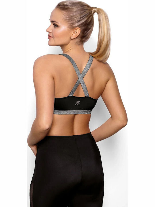 Women's Sports Bra with Removable Padding Black