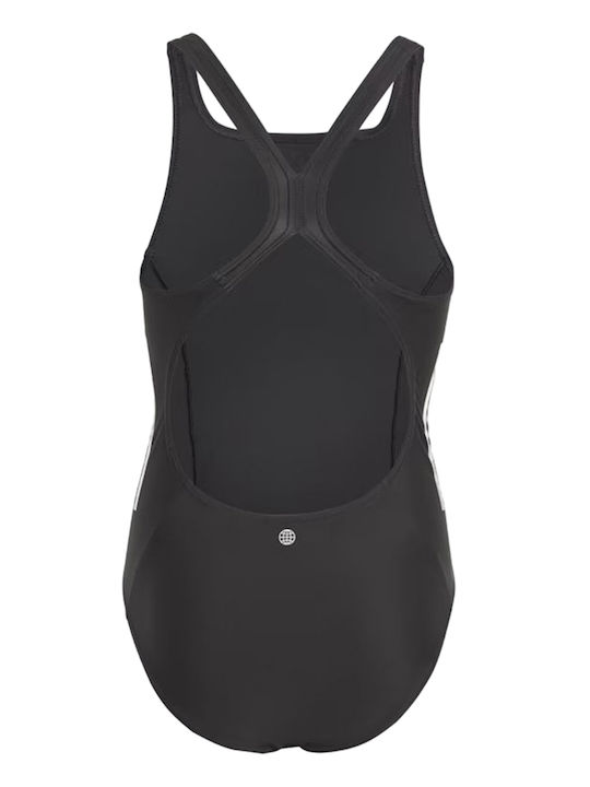 adidas 3-Stripes Costum de baie pentru copii Întreg Negru