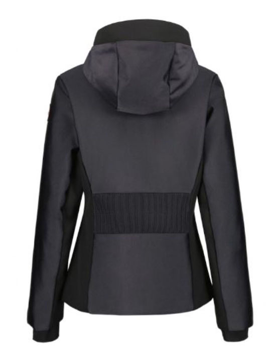 Icepeak 854885555-292 Frauen Jacke aus Weiche Schale für Ski & Snowboard Schwarz