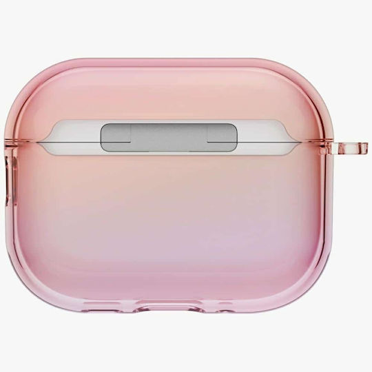 Uniq Θήκη Σιλικόνης με Γάντζο σε Ροζ χρώμα για Apple AirPods Pro 3