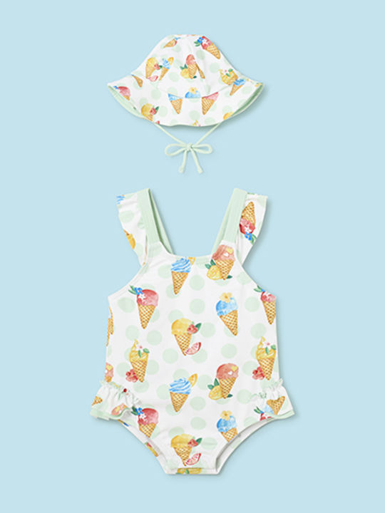 Mayoral Kids Swimwear One-Piece with Hat