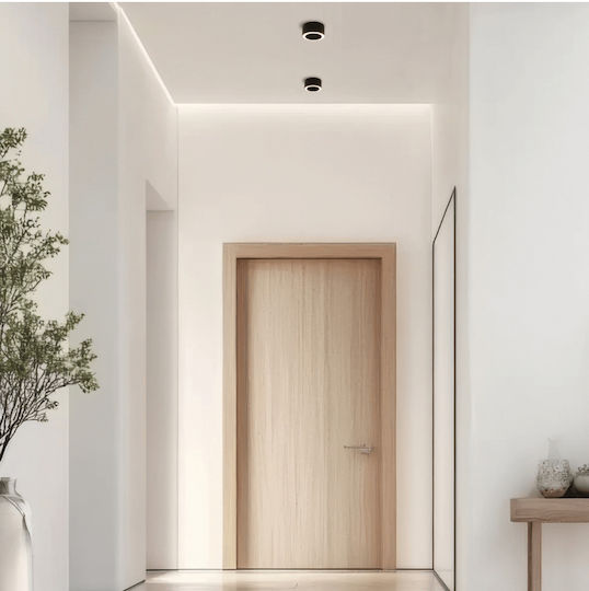 Zambelis Lights LED Θερμό Λευκό Σποτ σε Μαύρο Χρώμα