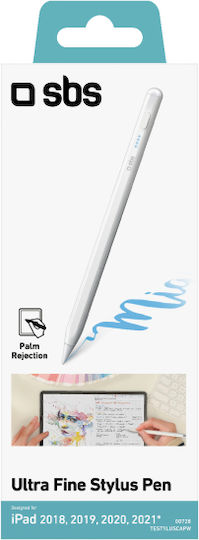 SBS Стилус Пен за iPad в Бял цвят TESTYLUSCAPW