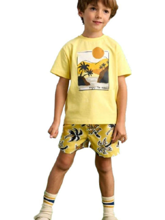 Mayoral Kids Swimwear Swim Shorts Yellow