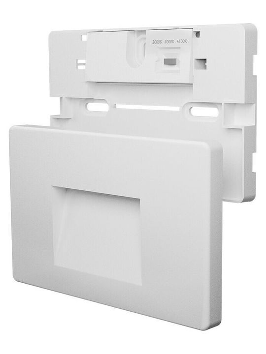 Braytron Επιτοίχιο Εξωτερικό Φωτιστικό LED IP65 με Ρυθμιζόμενο Λευκό Φως 8.5x13.4εκ.