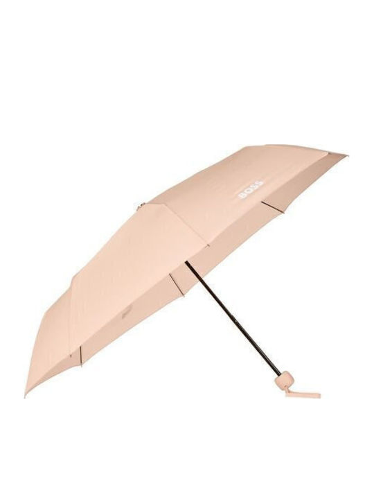Boss Automatic Compact Beige Rain Umbrella