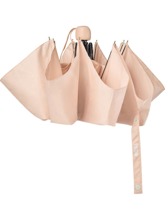 Boss Automatic Compact Beige Rain Umbrella
