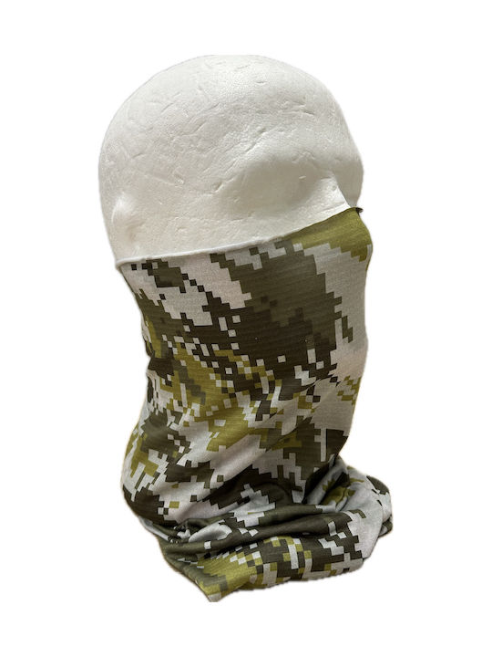 Azure Pixel Camo Спортно Нашийник Зелен