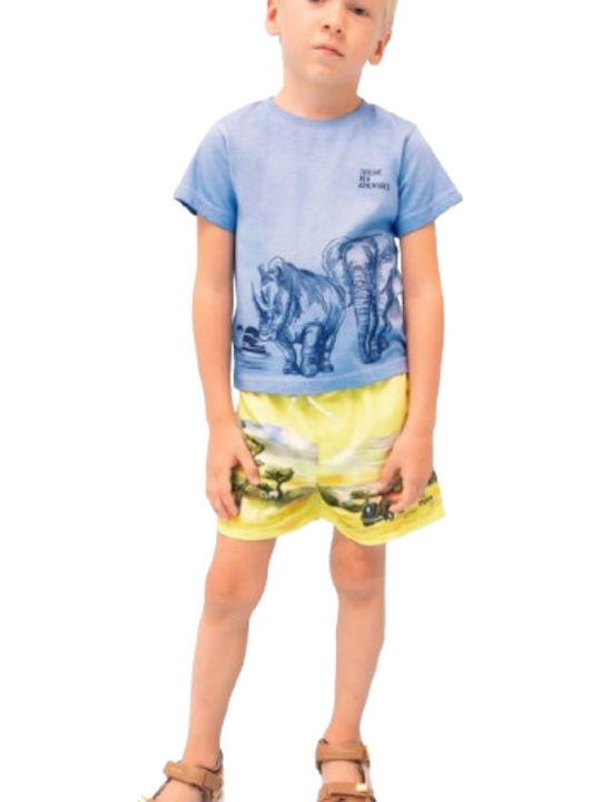 Mayoral Safari Kids Swimwear Swim Shorts Yellow