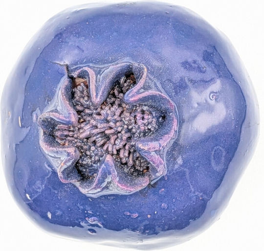 Grekas Home Handmade Tabletop Lucky Charm Pomegranate Blue Ceramic 7cm 1pcs
