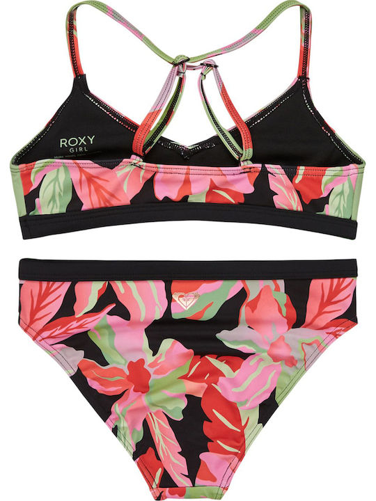 Roxy The Moves Floral Παιδικό Μαγιό Μπικίνι Πολύχρωμο