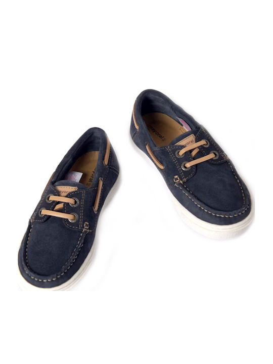 Mayoral Nautical Sustainable Leather Shoe Boy 24-45562-060 Navy Blue