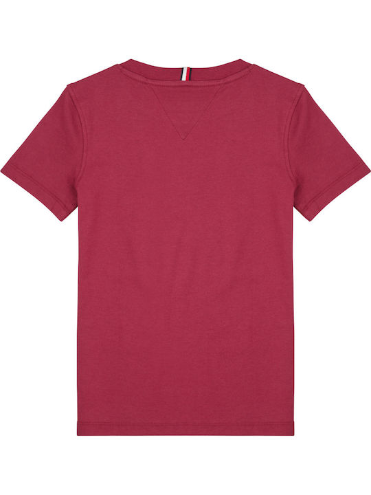 Παιδικό T-shirt Μπορντω Tommy