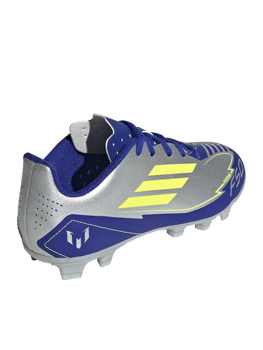 F50 CLUB Kids Molded Soccer Shoes Silver