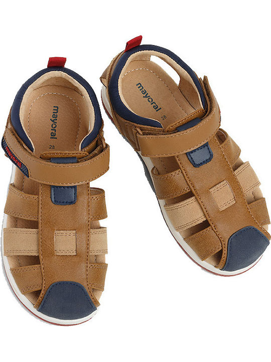 Sandale Tip Pantof Tabac Maro