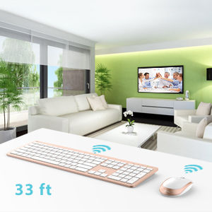 iClever IC-GK08 Wireless Bluetooth Keyboard & Mouse Set English US Pink