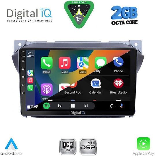 Digital IQ Ηχοσύστημα Αυτοκινήτου για Suzuki Alto Nissan Pixo 2009-2015 (Bluetooth/USB/AUX/WiFi/GPS/Apple-Carplay/Android-Auto) με Οθόνη Αφής 9"