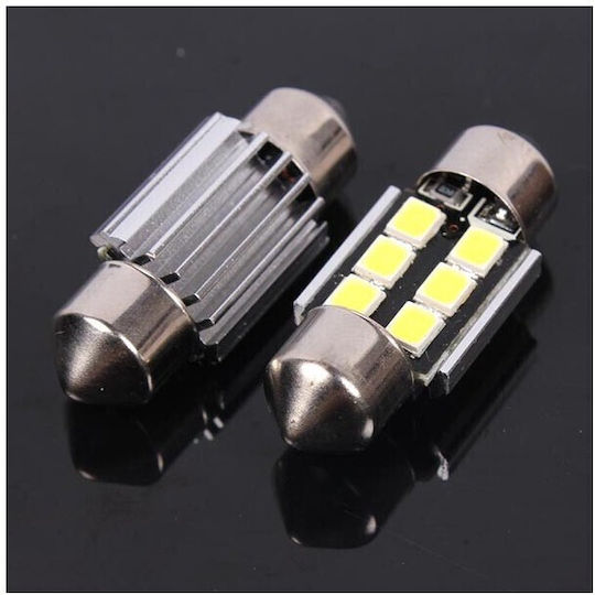 Heleco Λάμπες Αυτοκινήτου & Μοτοσυκλέτας C5W Canbus LED 6000K Ψυχρό Λευκό 3W 2τμχ