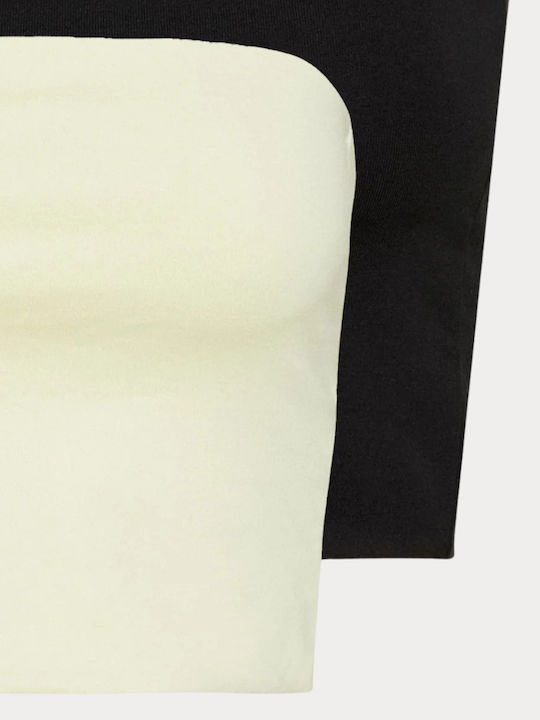 Без презрамки Дамски тениски Beige, Black 2Pack